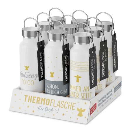 Thermoflasche 500ml im Display Schutzengel
