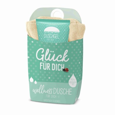 Geschenkset Wellnessdusche Liebe Grüsse