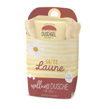 Geschenkset Wellnessdusche Liebe Grüsse