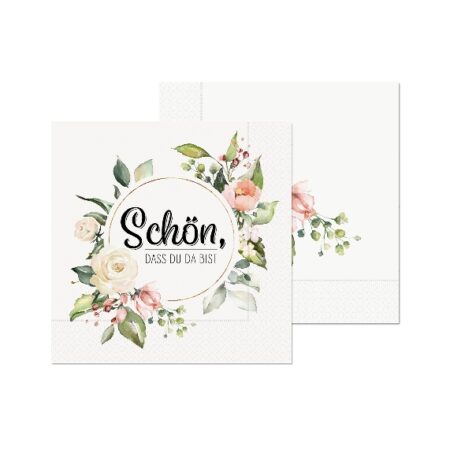 Servietten 33x33 cm Lovely Greetings