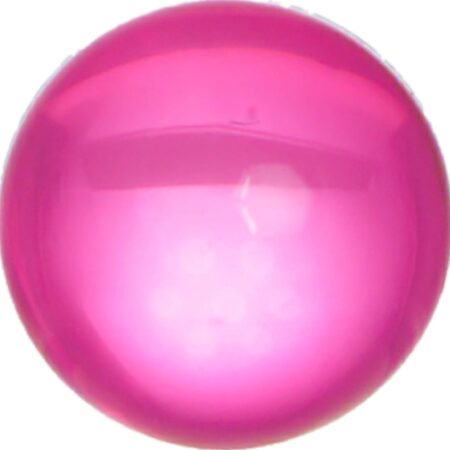 Badeperle rund pink transparent