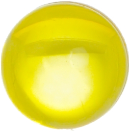 Badeperle gelb transparent