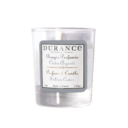 Duftkerze 30g im Glas mit Display Zedernholz