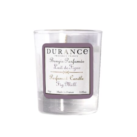 Duftkerze 30g im Glas mit Display Feigenmilch