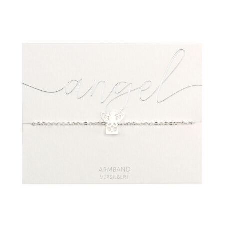 Armband - versilbert - Schutzengel