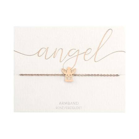 Armband - rosévergoldet - Schutzengel