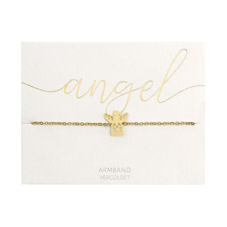 Armband - vergoldet - Schutzengel