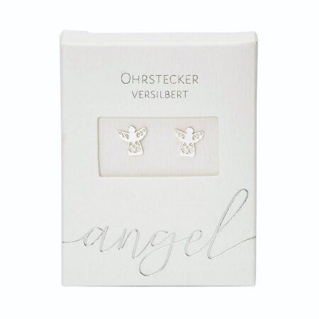 Ohrstecker versilbert - Schutzengel