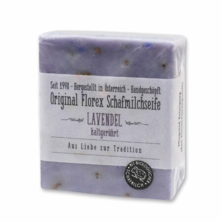 Kaltgerührte Schafmilchseife Lavendel 150g