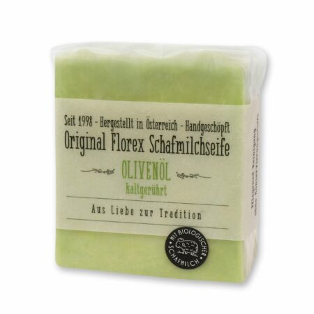 Kaltgerührte Schafmilchseife Olivenöl 150g