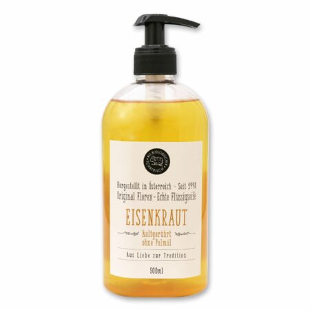 Flüssige Pflanzenölseife mit Schafmilch Eisenkraut 500ml