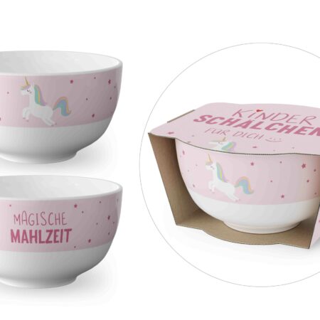 Kinderschale D11H6 Kleine Lieblinge EINHORN