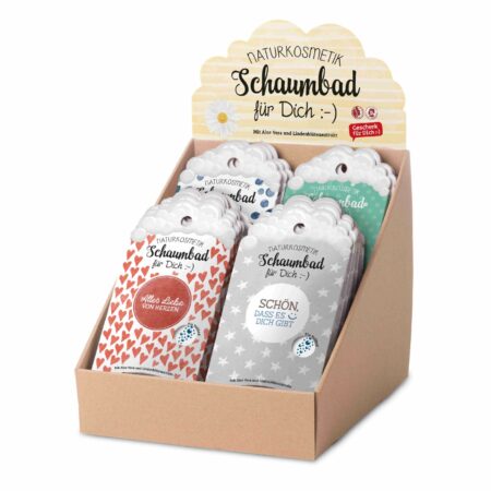 Schaumbad 40ml im Display Liebe Grüsse MIX