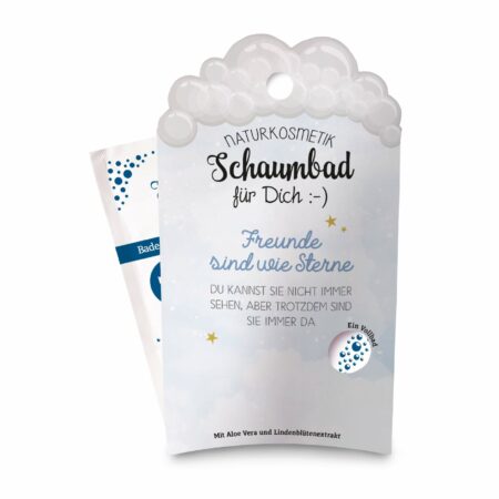 Schaumbad 40ml Liebe Grüsse "Freunde sind wie Sterne"