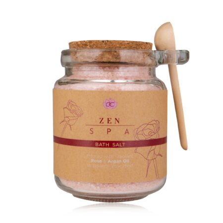 Badesalz ZEN SPA in Glas inkl. Holzlöffel, 330g