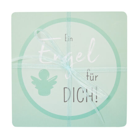 Untersetzer - "Ein Engel für dich" - mint - 2er Set