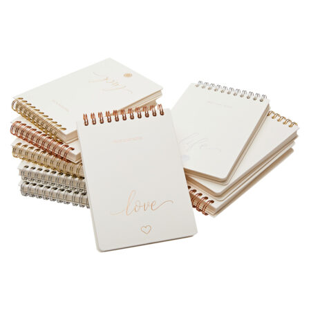 Paket Notizbuch DIN A6 "Love Luck Life"