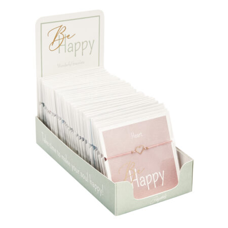 Display Armbänder - "Be Happy"
