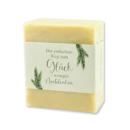Kaltgerührte Schafmilchseife 150g Zirbe "Waldzeit"