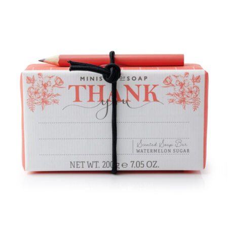 Seife 200g mit Bleistift "Thank you" Watermelon Sugar
