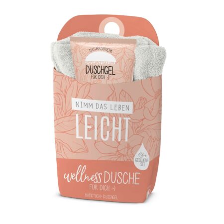 Geschenkset Wellnessdusche Relax "Nimm Dir Zeit für Dich" (Blüte)
