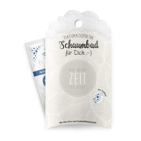 Schaumbad 40ml Relax "Die Beste Zeit ist jetzt" (Feder)