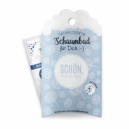 Schaumbad 40ml Relax "Schön, dass es Dich gibt" (Pustelblume)
