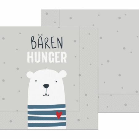 Serviette Kleine Lieblinge "Bärenhunger"