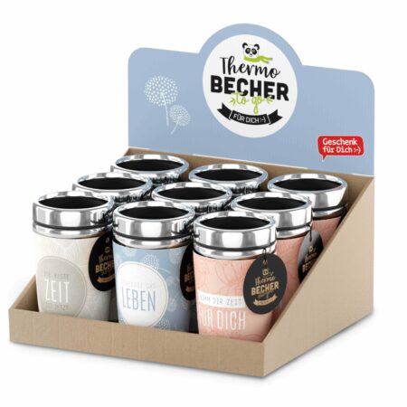 Thermobecher to go 240ml Relax im Display MIX