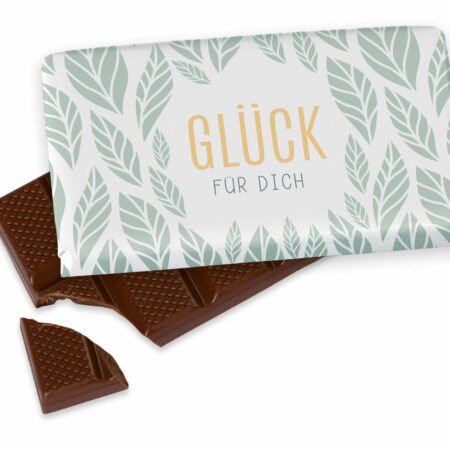 Schokolade 40g Relax "Glück für Dich" (Blatt)