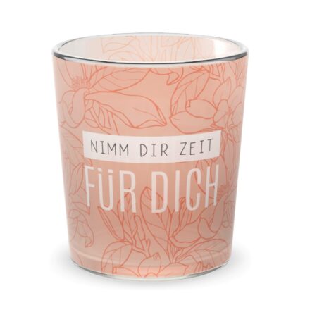 Licht mit Teelicht Relax "Nimm Dir Zeit für Dich" (Blüte)