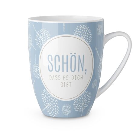 Becher 250ml Relax "Schön, dass es Dich gibt" (Pustelblume)
