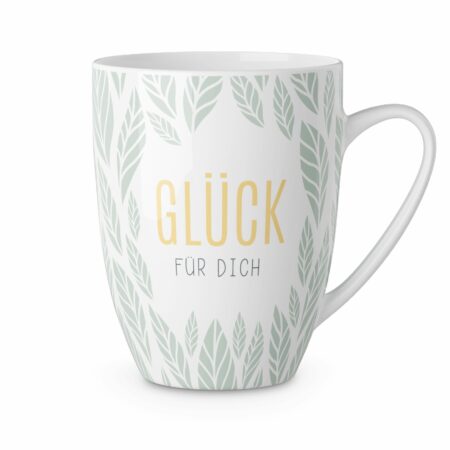 Becher 250ml Relax "Glück für Dich" (Blatt)