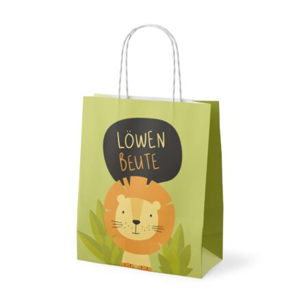 Geschenktüte H 220 x B 180 x T 80 mm Kleine Lieblinge LÖWE
