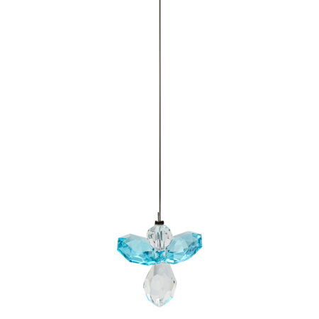 Schutzengel aus Glasstein - Aquamarin