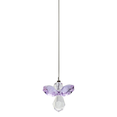Schutzengel aus Glasstein - Heller Amethyst