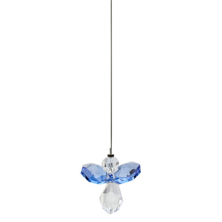 Schutzengel aus Glasstein - Saphir