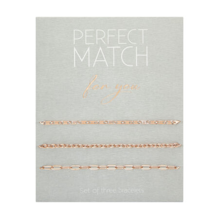 Armbänder - "Perfect match" - rosévergoldet
