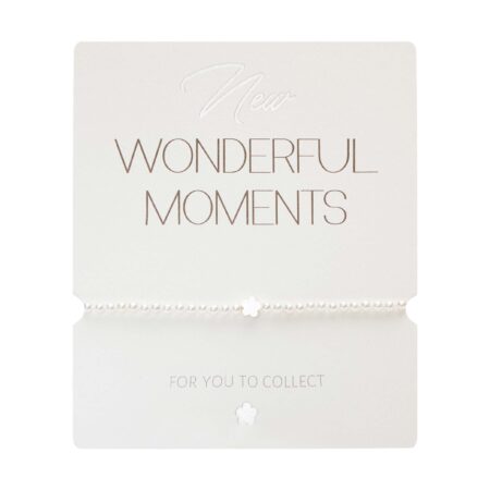 Armband - "New Wonderful Moments" - versilbert - Blume