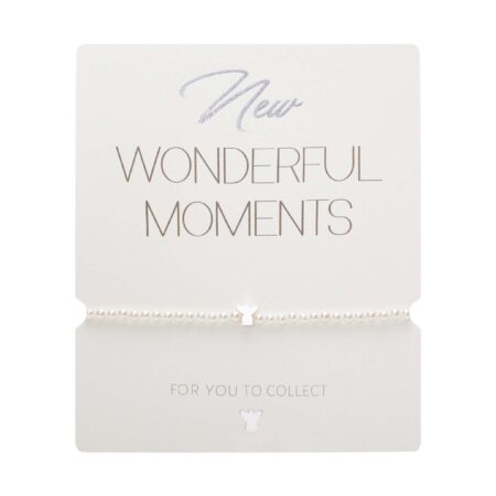 Armband - "New Wonderful Moments" - versilbert - Schutzengel