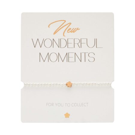 Armband - "New Wonderful Moments" - rosévergoldet - Blume
