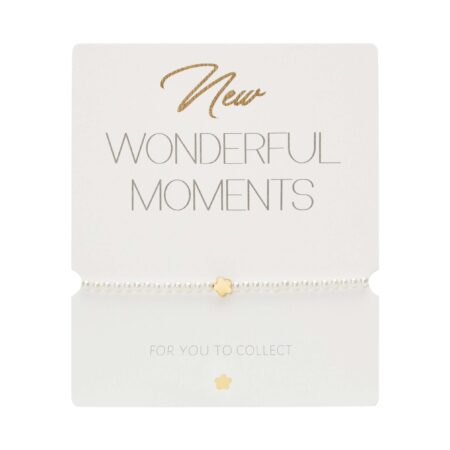 Armband - "New Wonderful Moments" - vergoldet - Blume
