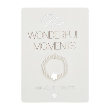 Ring - "New Wonderful Moments" - versilbert - Blume
