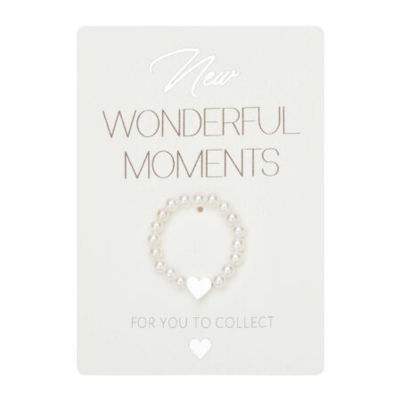 Ring - "New Wonderful Moments" - versilbert - Herz
