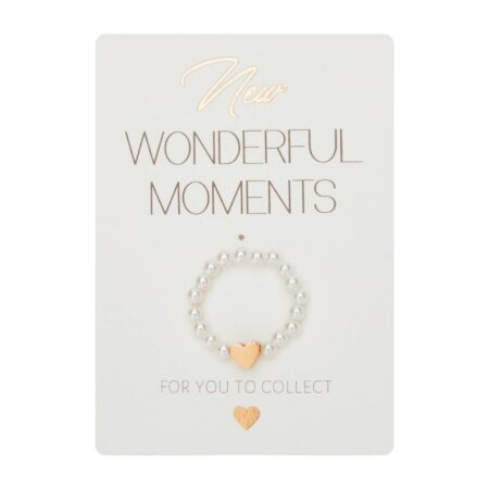 Ring - "New Wonderful Moments" - rosévergoldet - Herz