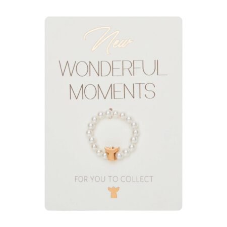 Ring - "New Wonderful Moments" - rosévergoldet - Schutzengel