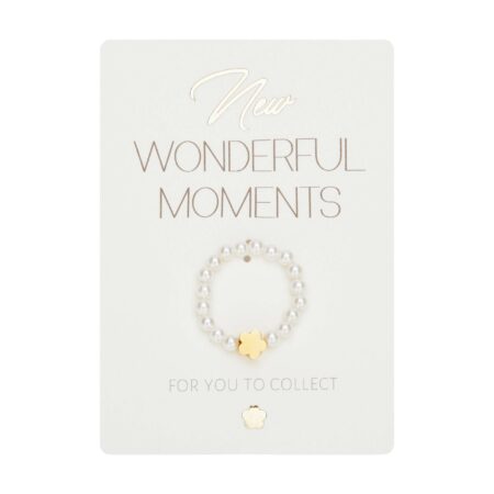 Ring - "New Wonderful Moments" - vergoldet - Blume