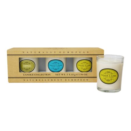 Duftkerzen 3x55g Ginger & Lime, Freesia & Pear and Verbena