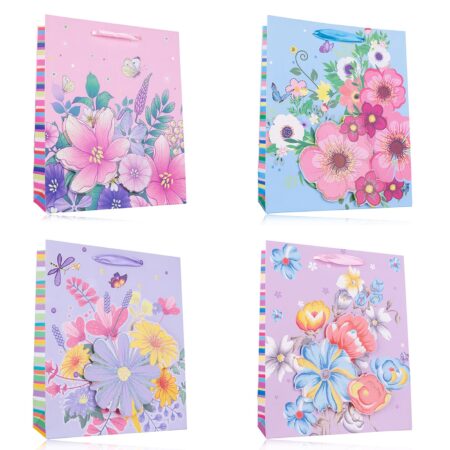 Geschenktasche FLOWERS, mittel (ca. 26 x 32cm)