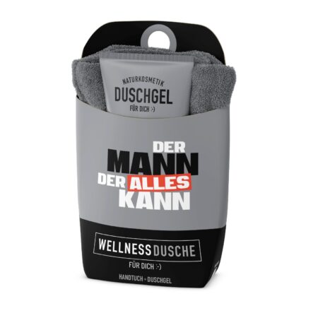 Geschenkset Wellnessdusche Manntastisch "Der Mann der alles kann"